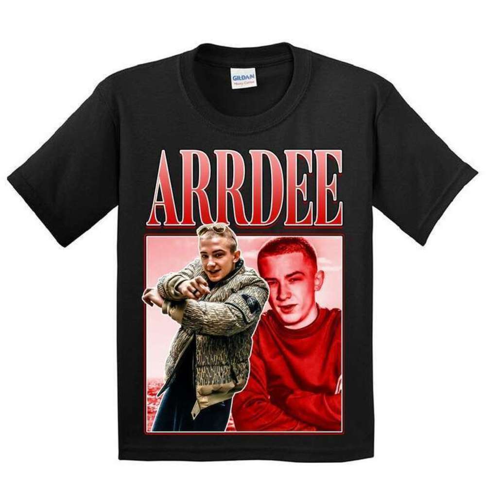 Arrdee Rapper Retro Black UK Hip Hop Music Fan Graphic T-Shirt